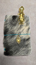 Hair On A5 or B5 - Customizable Tri-Fold Leather Journal Cover