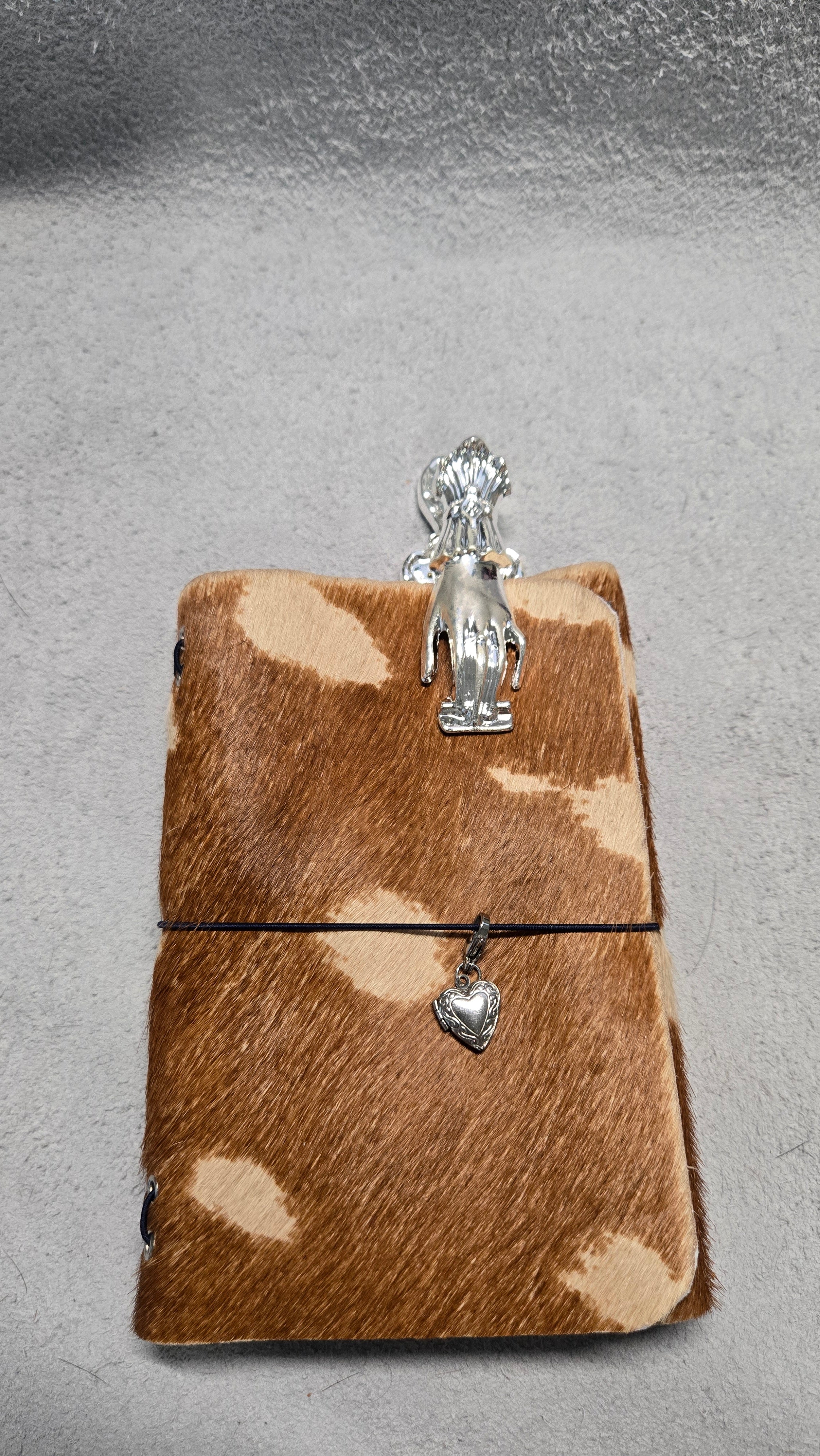 Hair On A5 or B5 - Customizable Tri-Fold Leather Journal Cover